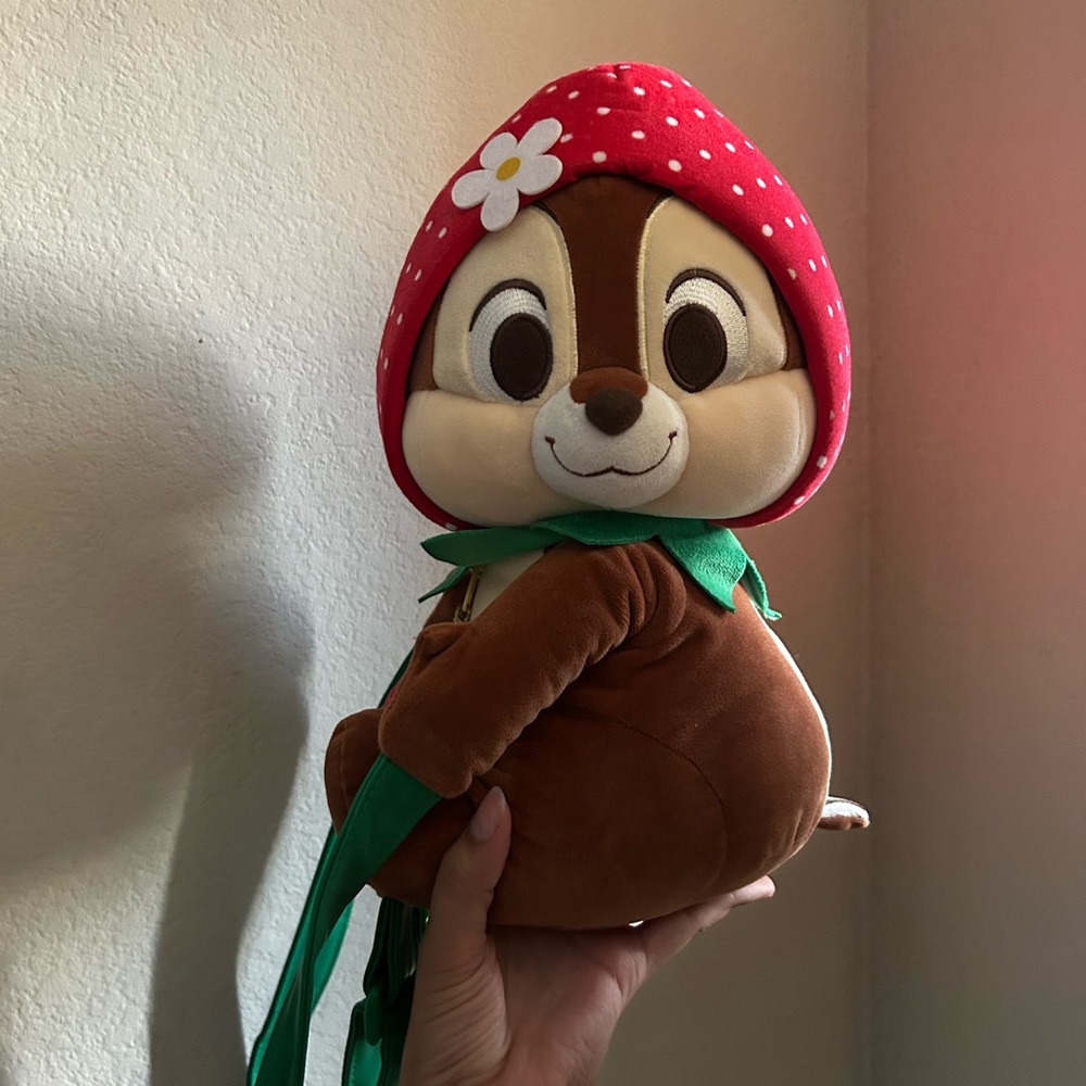 Tokyo Disney Chip’n Dale Strawberry Backpack plush